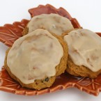 pumpkin cookies with maple icing
