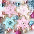 Vintage pastel Christmas cookies
