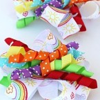 curly ribbon hair bows