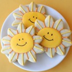 smiling sunshine cookies