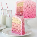 Pink ombre cake