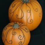 jeweled pumpkins craft
