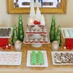 Holiday dessert table