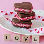 Heart sandwich cookies