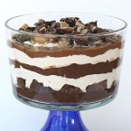 Caramel brownie trifle