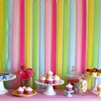 Easy dessert table backdrop