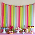 Easy dessert table backdrop