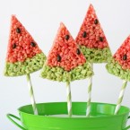 Watermelon-Krispie-Treats