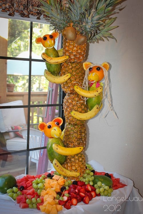 Palm Tree Fruit Display