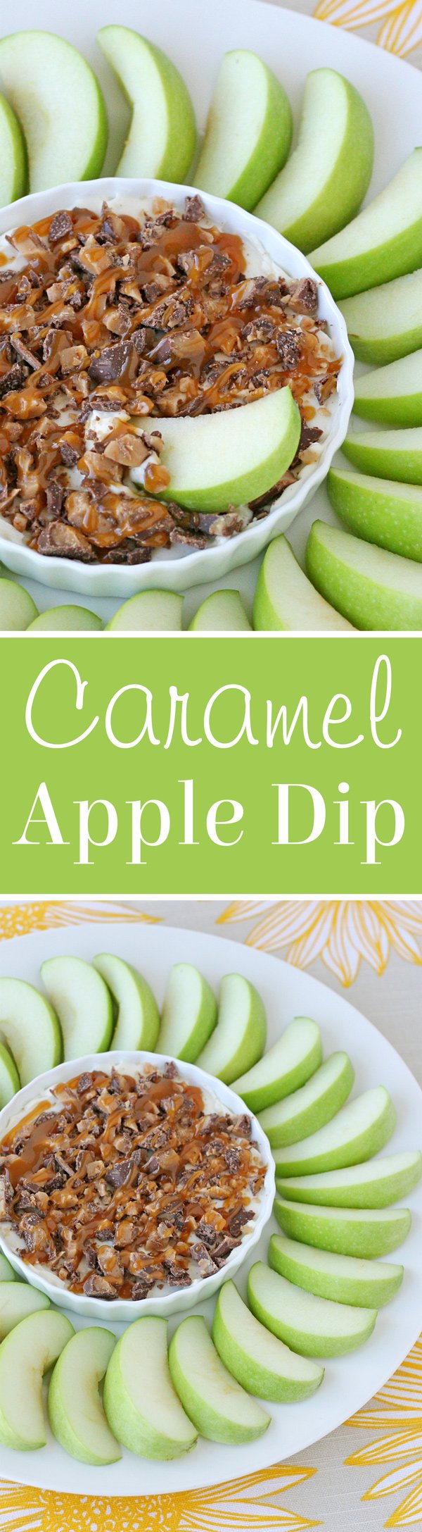 cream cheese apple dip heath bar