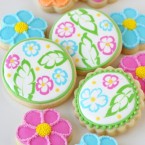 Tropical Flower Cookies (with decorating how-to)