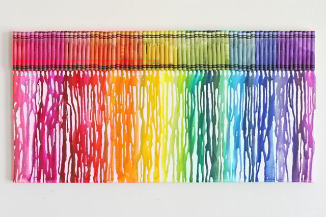 melted crayon art melted crayon art