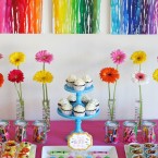Rainbow Art Birthday Party- by Glorious Treats