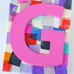 Personalized Mosaic Craft for Kids - by Glorious Treats