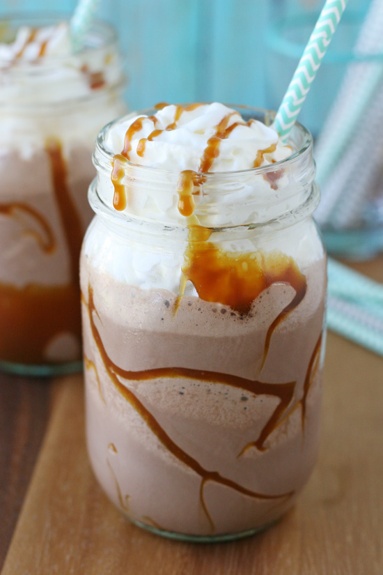Caramel Mocha Milkshake - All of my favorites in one delicious treat!! 