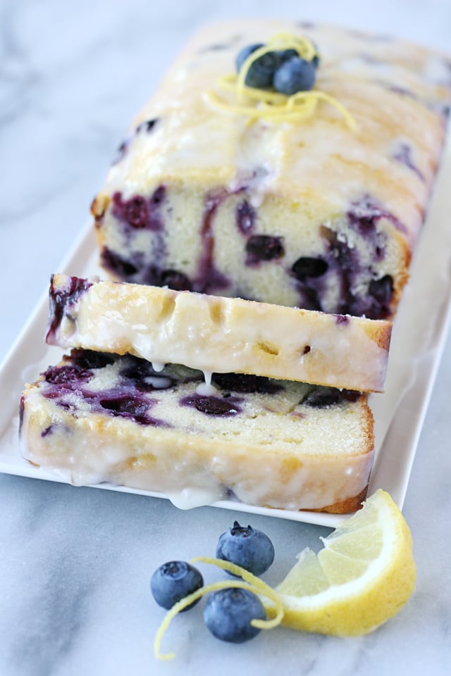 Perfectly moist, flavorful and delicious Lemon Blueberry Loaf Recipe
