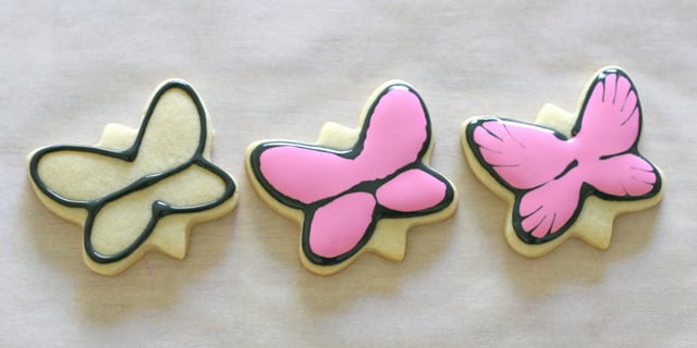 How to decorate butterfly cookies