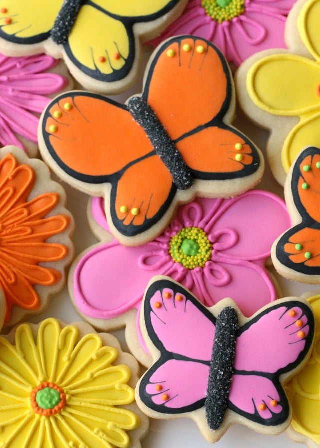 Decorated Butterfly Cookies