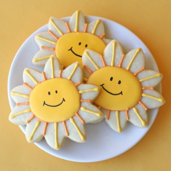 smiling sunshine cookies e1339999537791