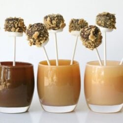 smores pops in cups