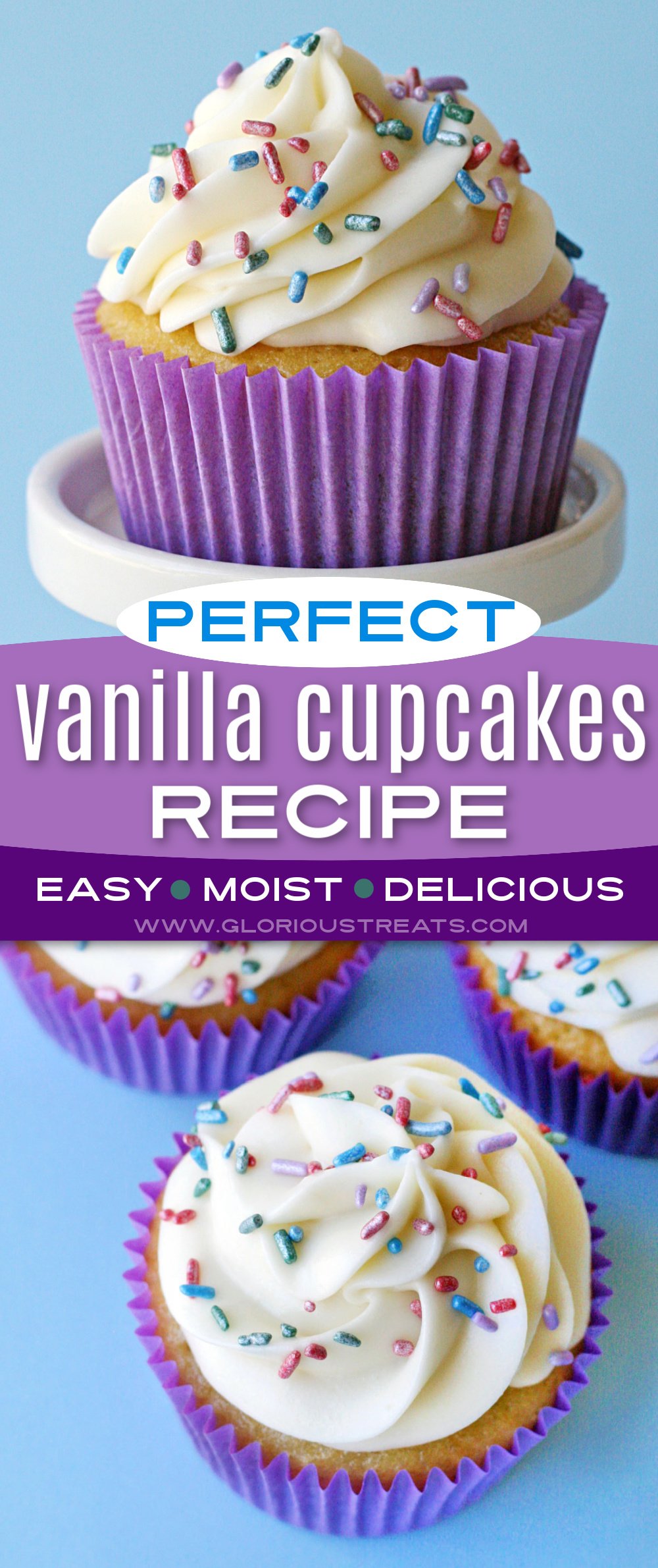 Perfect Vanilla Cupcakes Recipe - Glorious Treats
