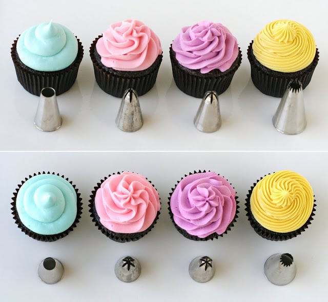 Simply the BEST tutorial on How to Frost Cupcakes!  