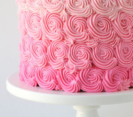 Pink Ombre Swirl Cake Glorious Treats