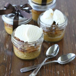 pumpkin pecan dessert in jar