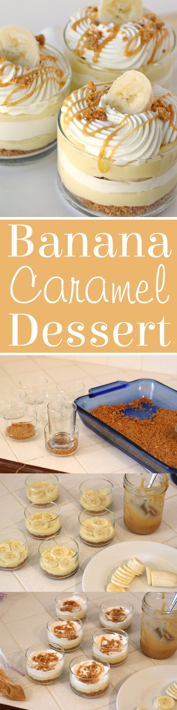 Simply the BEST dessert! Homemade pastry cream, fresh banana, caramel... SO GOOD! 