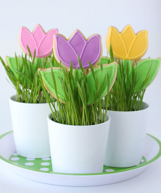 Spring Tulip Cookies