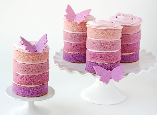 Mini Rose Cake Recipe - mothers day desserts