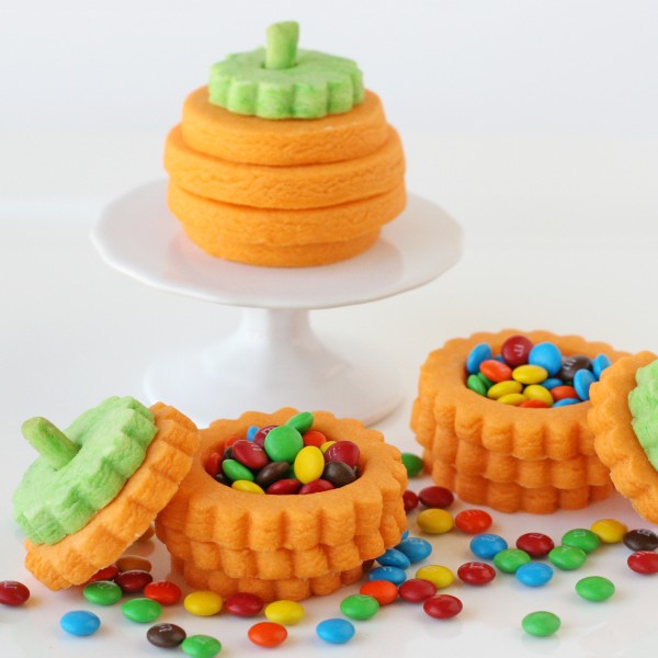 3-D Pumpkin Cookies (with a surprise inside) from Gloria's Treats