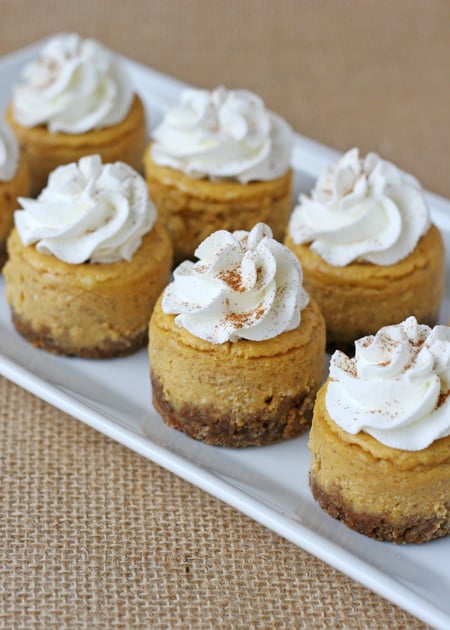 Mini Pumpkin Cheesecake Bites