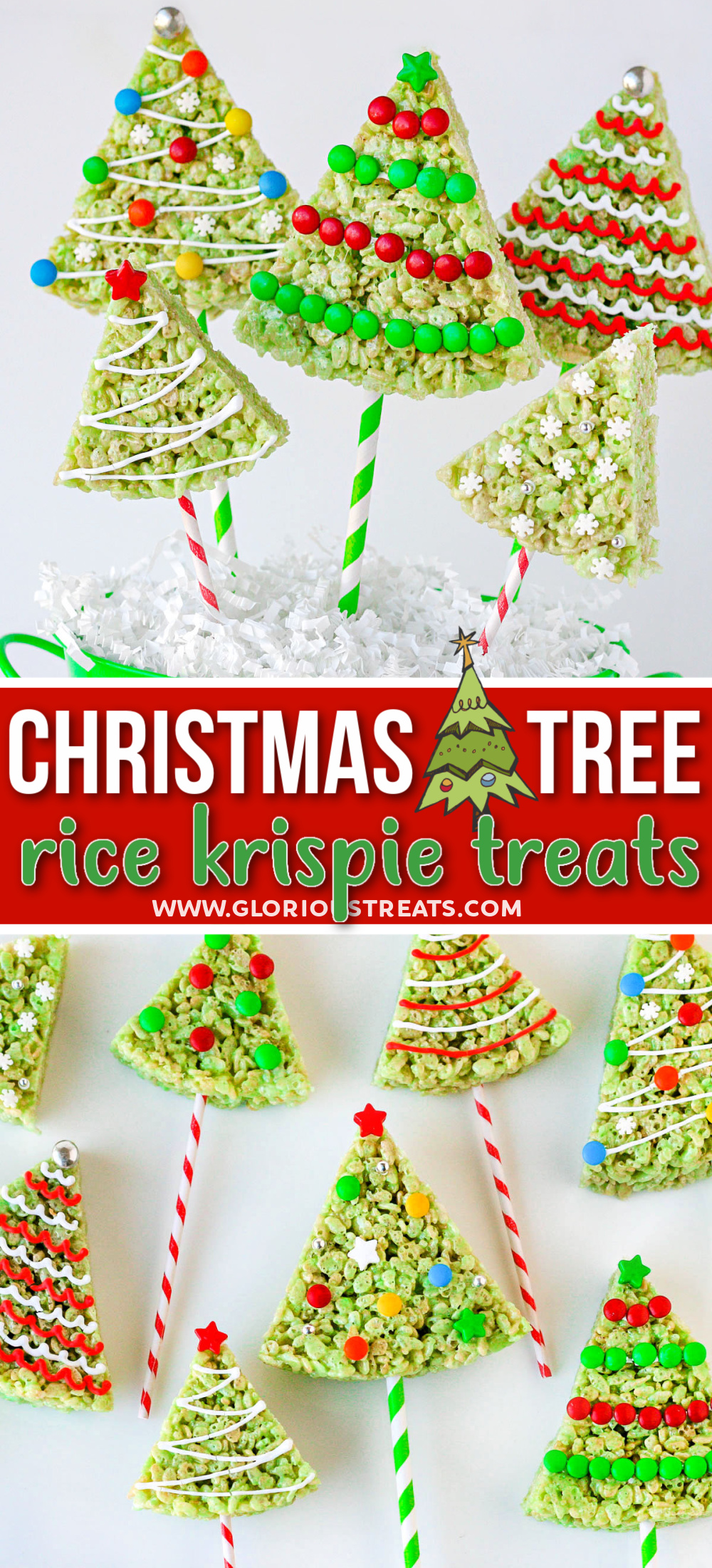 Christmas Tree Rice Krispie Treats Glorious Treats