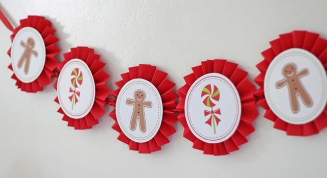 Gingerbread party banner