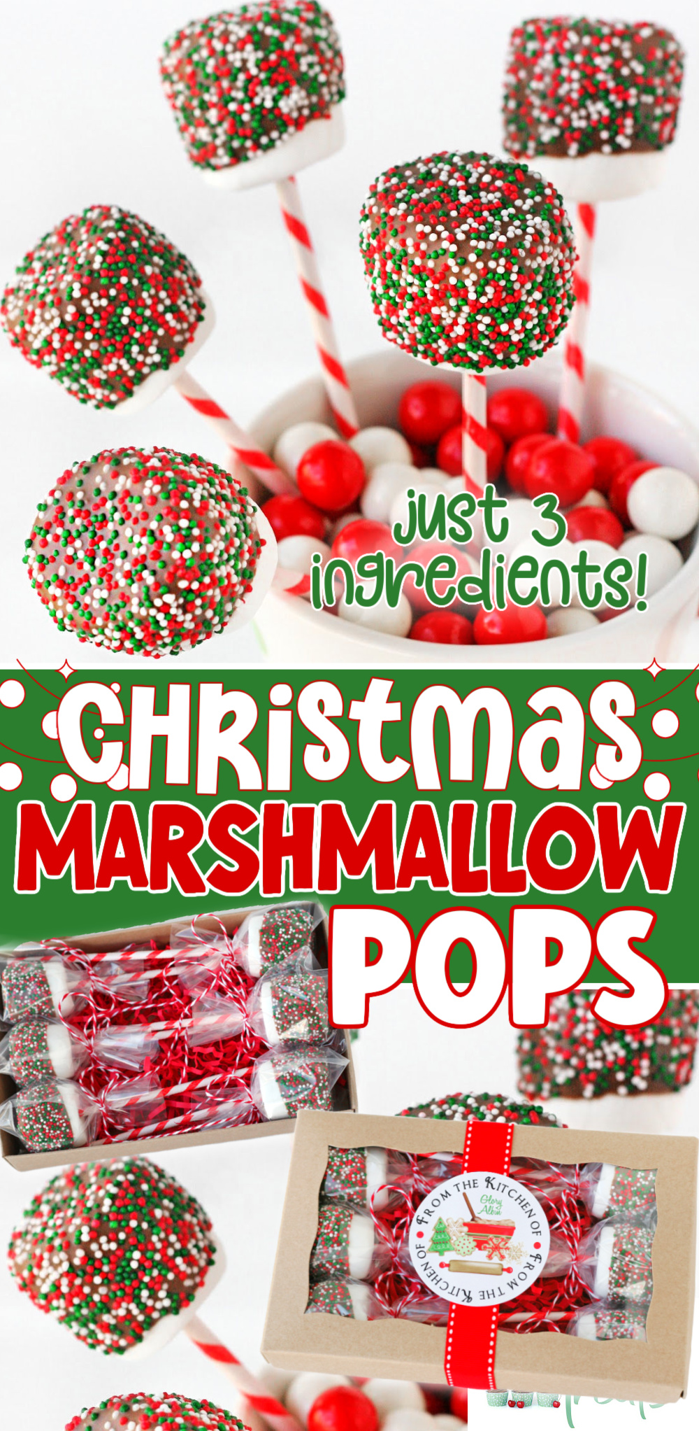 Christmas Marshmallow Pops Glorious Treats