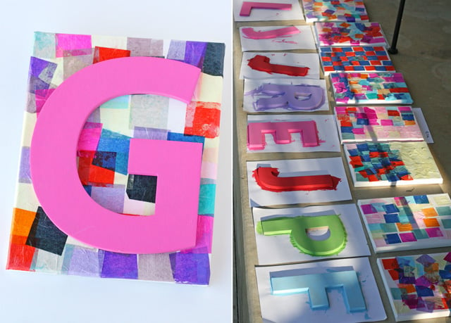 Personalized Mosaic Craft for Kids - Glorious Treats