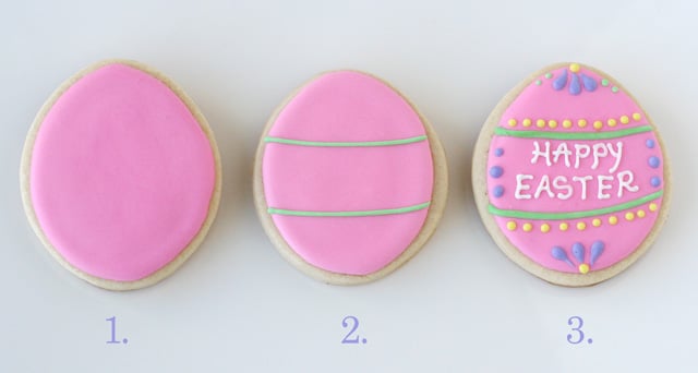 How to decorate Easter egg cookies