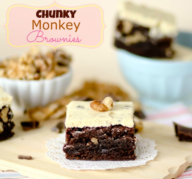 Chunky Monkey Brownies