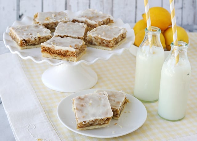 Lemon Coconut Bars - by Glorious Treats