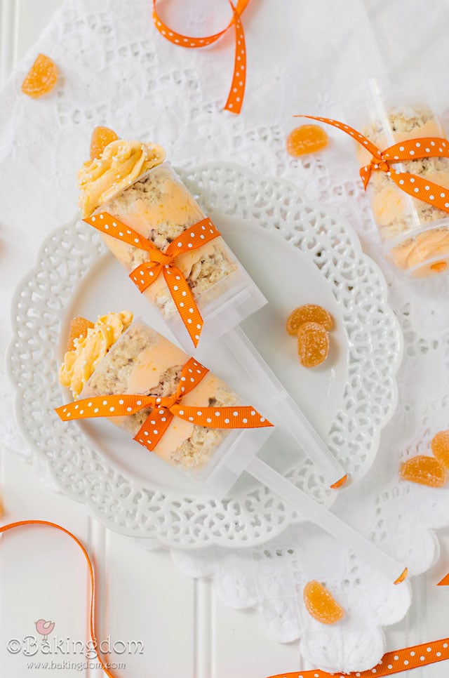 Orange Creamsicle Krispy Treat Push Up Pops by ©Bakingdom {Guest post on Glorious Treats}