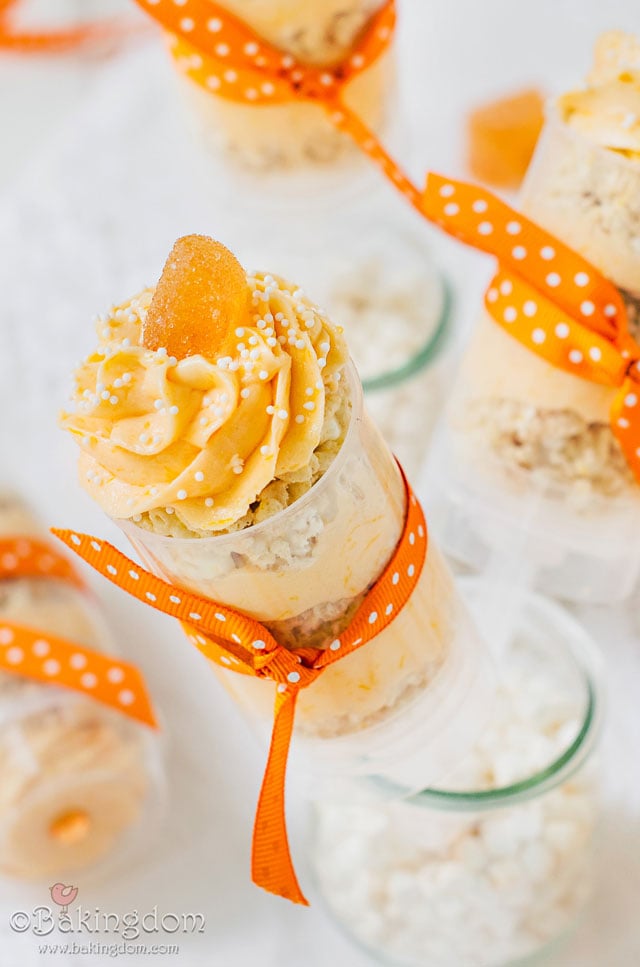 Orange Creamsicle Rice Krispy Push Ups by ©Bakingdom {Guest post on Glorious Treats}