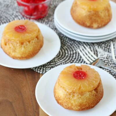 Pineapple Upside-down Cupcakes - by Glorious Treats