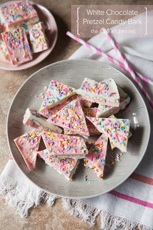 White Chocolate Pretzel Candy Bark