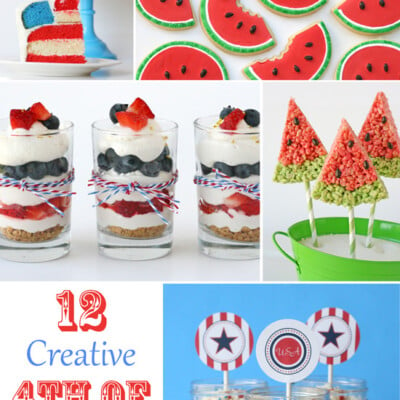 12 Creative 4th of July Desserts - by glorioustreats.com
