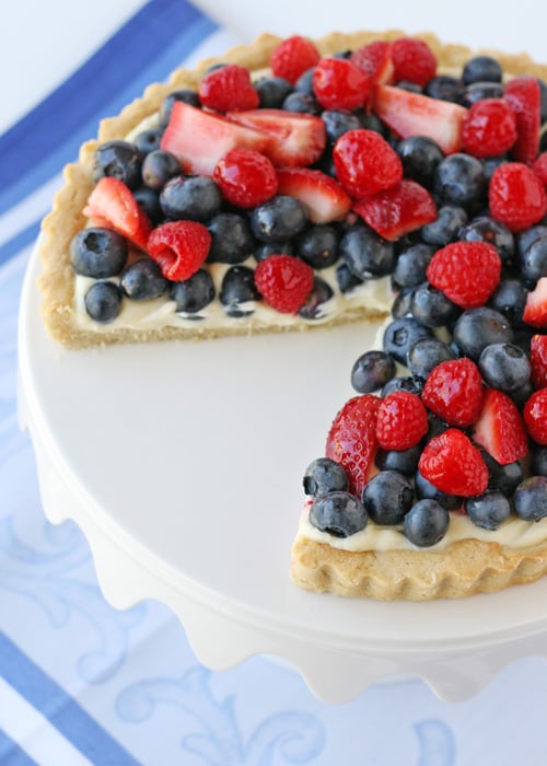 Summer Berry Tart - glorioustreats.com