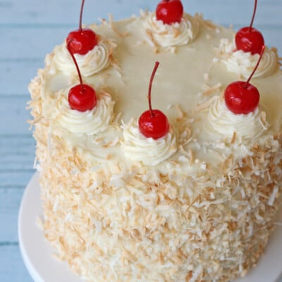 Pina Colda Cake - by glorioustreats.com