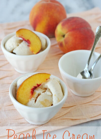 Peach Ice Cream Recipe - glorioustreats.com