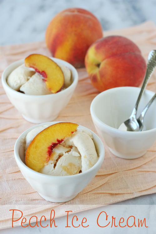 Peach Ice Cream Recipe - glorioustreats.com