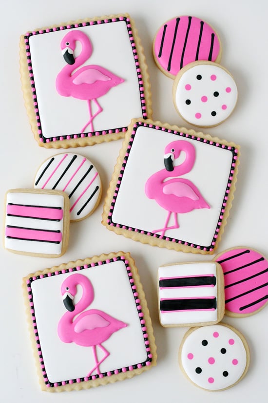 Pink Flamingo Cookies - glorioustreats.com